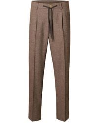 SELECTED - Drawstring Pleated Trousers - Lyst