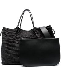 Fabiana Filippi - Logo-patch Woven Leather Tote Bag - Lyst