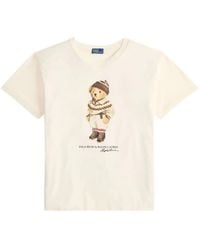 Polo Ralph Lauren - T-Shirt Met Teddybeerprint - Lyst