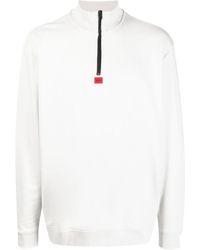 HUGO - Red Label Quarter Zip Sweatshirt - Lyst