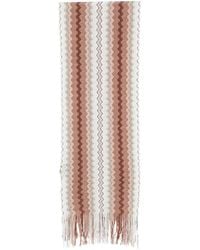 Missoni - Zigzag-Pattern Fringed Scarf - Lyst