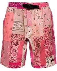 READYMADE - Patchwork Bandana-Print Cotton Shorts - Lyst