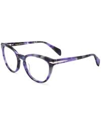Rag & Bone - Tortoiseshell-Effect Round-Frame Glasses - Lyst
