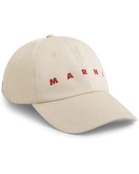 Marni - Ivory Logo Baseball Cap - Lyst