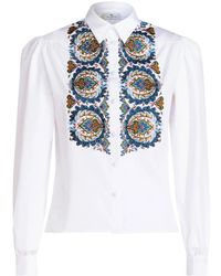 Etro - Paisley-Print Poplin Cotton Shirt - Lyst