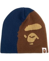 A Bathing Ape - Ape Head-Detail Beanie Hat - Lyst