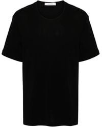 Lemaire - Geripptes T-Shirt - Lyst