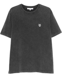 Maison Kitsuné - Faded-Effect Fox Head T-Shirt - Lyst