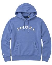 Polo Ralph Lauren - Logo-Print Drawstring Hoodie - Lyst