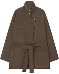 Aeron - Alistair Stehkragen-Mantel mit Gürtel - Lyst