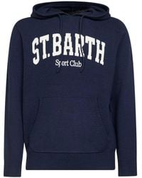 MC2 Saint Barth - Sudadera Corta Con Capucha Y Logo - Lyst