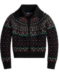 Polo Ralph Lauren - Fair Isle-Pattern Cardigan - Lyst
