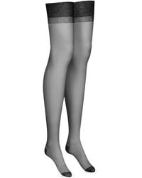 Maison Close - Logo-Intarsia Semi-Sheer Stockings - Lyst