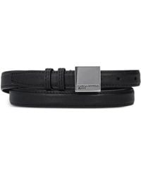KARL LAGERFELD - Logo-Engraved Square-Buckle Belt - Lyst