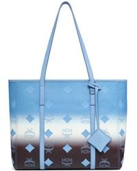 MCM - Schoudertas Met Monogram-Reliëf En Ombré-Effect - Lyst