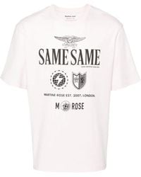 Martine Rose - T-Shirt Mit Grafischem Print - Lyst