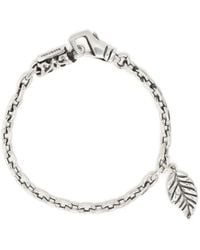 Emanuele Bicocchi - Leaf-Detail Chain-Link Bracelet - Lyst
