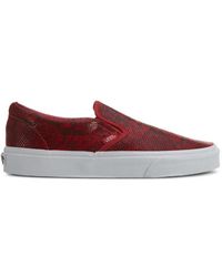 Vans - Baskets Classic Sans Lacets À Effet Peau De Serpent - Lyst