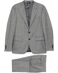 Canali - Traje A Cuadros Príncipe De Gales Con Botones - Lyst