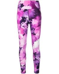 Marchesa - High-waisted Floral leggings - Lyst