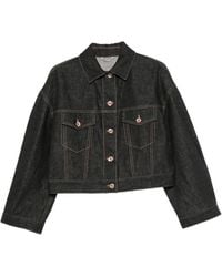 Brunello Cucinelli - Denim Cotton Jacket - Lyst