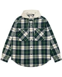 Aape By A Bathing Ape - Check-Pattern Hooded Shirt - Lyst
