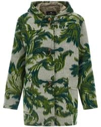 Etro - Patterned Toggle Coat - Lyst