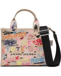 Marc Jacobs - The Small Punk Scribble Canvas Tote Bag - Lyst