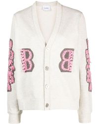 Barrie - Logo-embroidered Cashmere Cardigan - Lyst
