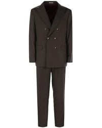 Brunello Cucinelli - Virgin Wool Double Breasted Suit - Lyst