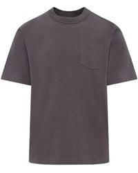 Sacai - Side-Zip Cotton T-Shirt - Lyst