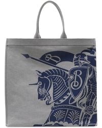 Burberry - Extra Large Ekd Canvas Tote - Lyst