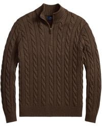 Polo Ralph Lauren - Cable-Knit Half-Zip Sweater - Lyst
