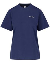 Sporty & Rich - Cameron Logo-Print T-Shirt - Lyst