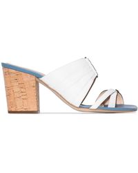 Rosie Assoulin Funky 70mm Double-strap Mules - Blue