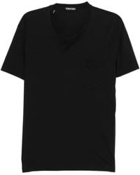 Tom Ford - Cotton Silk Crew-Neck T-Shirt - Lyst