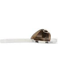 Ancient Greek Sandals - Filia Jelly Buckle-Detail Slides - Lyst