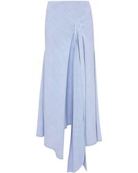 Victoria Beckham - Tie-detail Asymmetric Skirt - Lyst