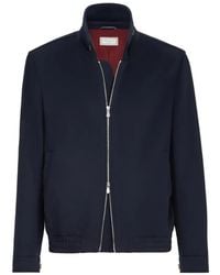 Brunello Cucinelli - Veste Bomber En Laine Vierge À Fermeture Zippée - Lyst