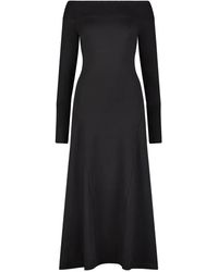 MARCELLA - Tilly Ribbed Boat-Neck Midi Dress - Lyst