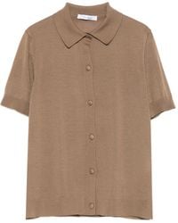 Max Mara - Shirt Met Knopen En Korte Mouwen - Lyst