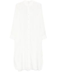 P.A.R.O.S.H. - Saxon Buttoned Midi Dress - Lyst