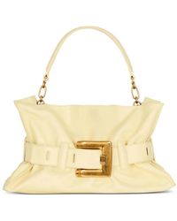 Balmain - Medium Anthem Belt-Detail Shoulder Bag - Lyst