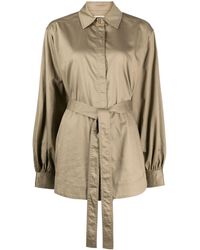 Aje. - Louise Belted Cotton Shirt - Lyst