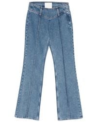 Mother - Snacks! The Pin Up Takeout Heel Seam-Detail Jeans - Lyst