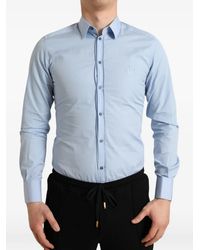 Dolce & Gabbana - Sky Cotton Formal Dress Shirt - Lyst