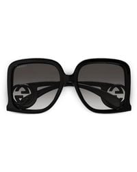 Gucci - Gg Logo Square Sunglasses - Lyst