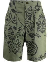 Engineered Garments - Fatigue Floral-print Bermuda Shorts - Lyst
