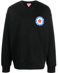 KENZO - Cotton Sweatshirt With Logo Print - Lyst