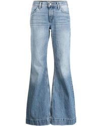 RE/DONE - Tief Sitzende Schlagjeans - Lyst